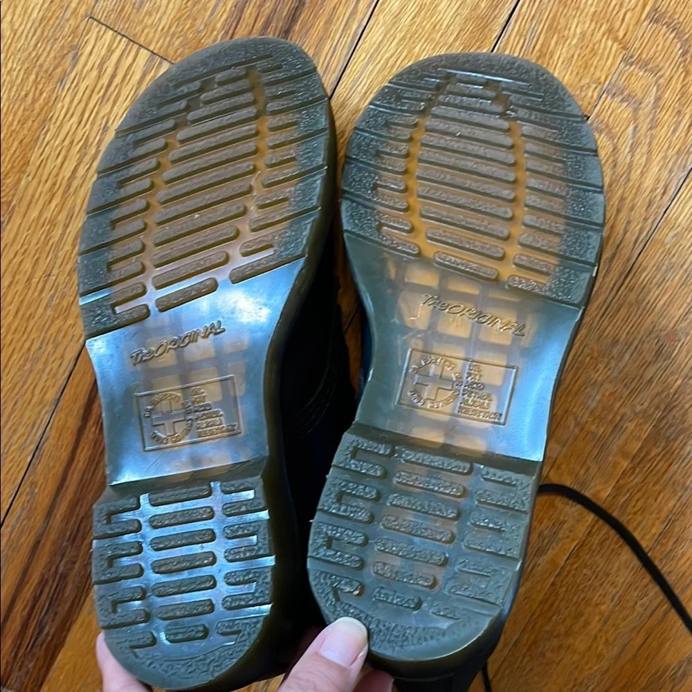 Dr. Martens Black Boots with Yellow Accents - Picture 4 of 4